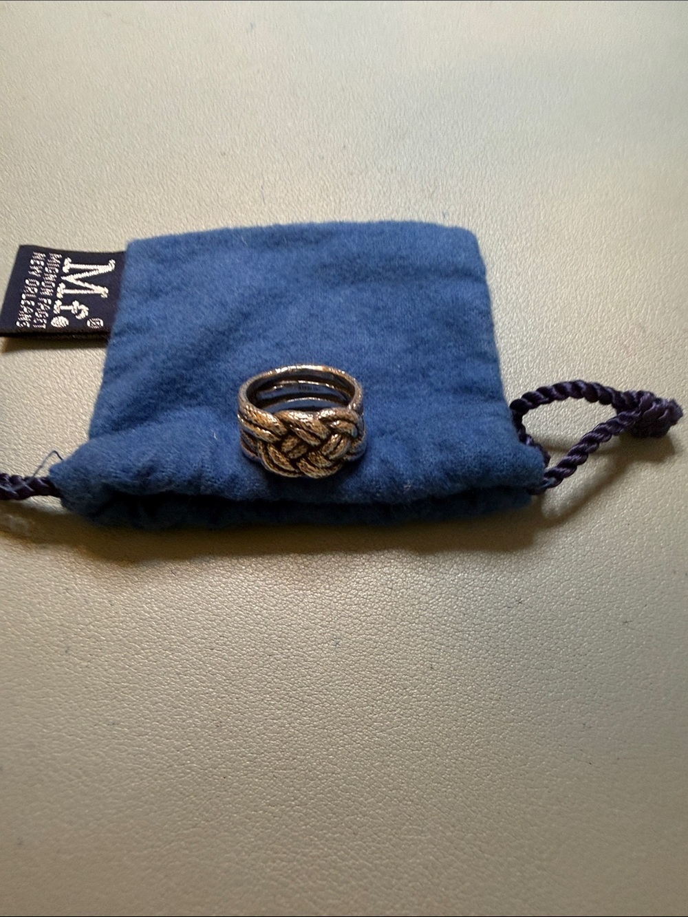 Mignon Faget Sterling Silver Braided Knot Ring